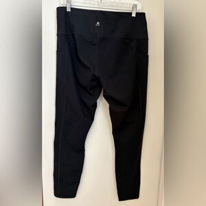 Fengbay Sleek Black Leggings with Side Pockets Pockets Sz: XL